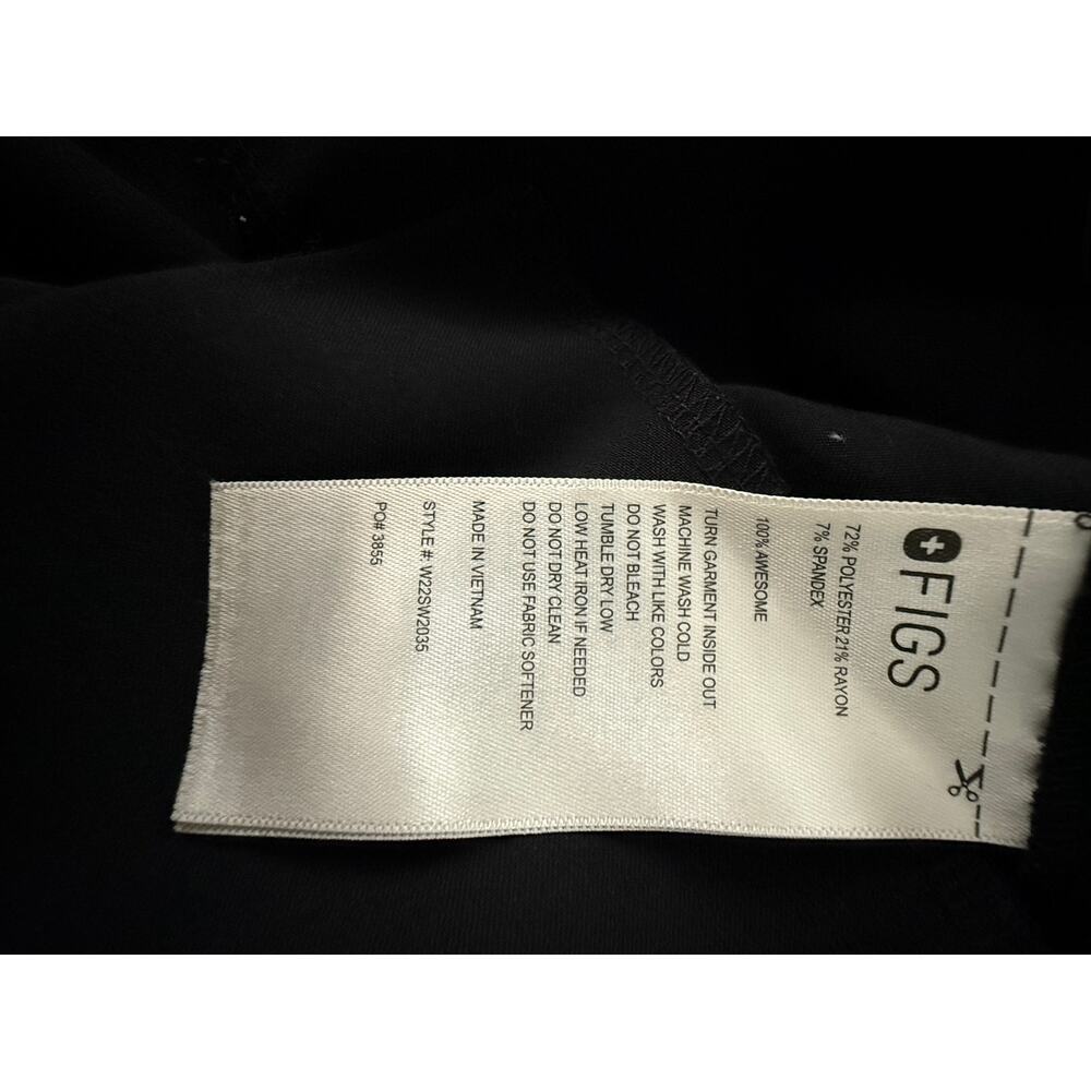 FIGS Technical Collection Sleeveless Black Scrub Jumpsuit Sz M Nursing Chic - Picture 7 of 8